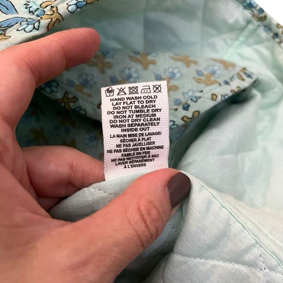 Anthropologie DRA Los Angeles Quilted Vest Medium Floral Cottagecore Prairie Zip - Picture 12 of 12